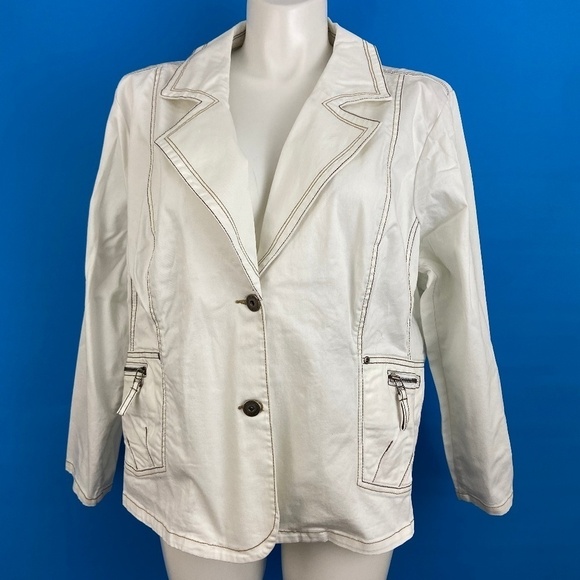 Motto  Tan Cotton Stretch  Canvas Basic Jacket - Picture 1 of 8